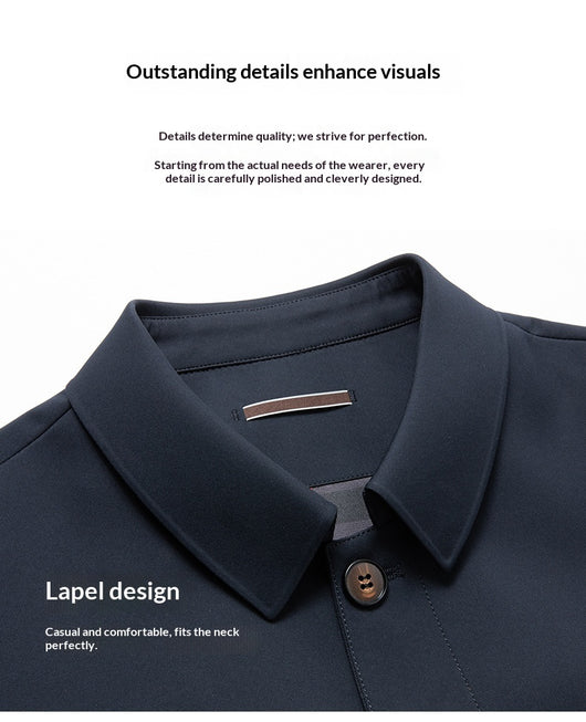 Abrigo Ejecutivo Tipo Trench para Hombre Tallas Grandes - Image 16
