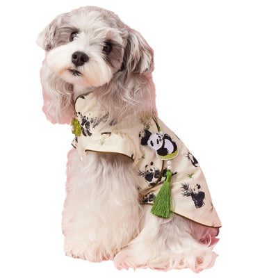 Chaleco sin Mangas Estilo Chino para Mascotas - Diseño Panda Teddy Schnauzer Bichón - Image 5