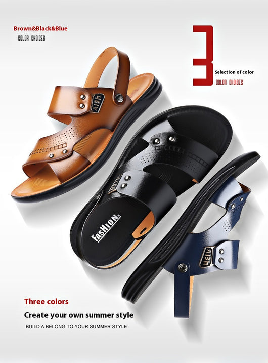 Pantuflas Hombre de Cuero Genuino Antideslizantes y Transpirables - Image 18