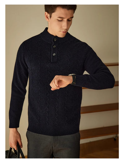Suéter Grueso con Cuello Tipo Polo - Colección Otoño Invierno - Image 6