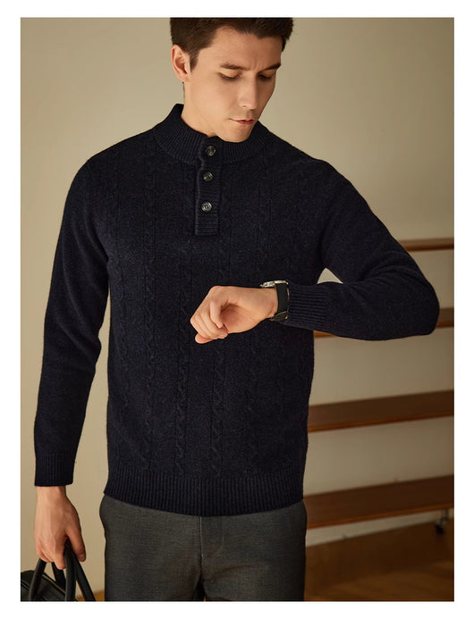 Suéter Grueso con Cuello Tipo Polo - Colección Otoño Invierno - Image 6