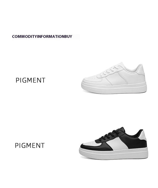Zapatos Plataforma Blancos Talla Grande para Hombre - Primavera y Verano - Image 9