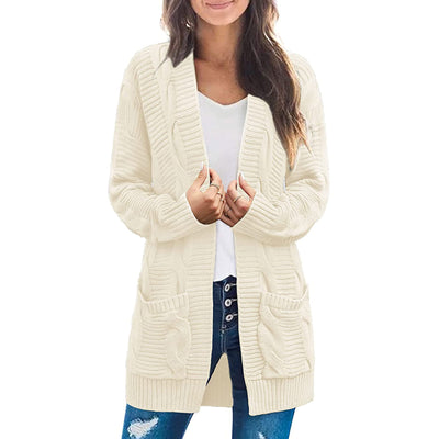 Cardigan Trenzado para Mujer Largo - Image 15