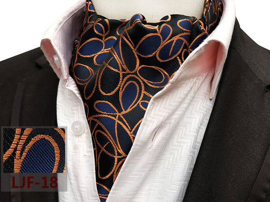 Bufanda Jacquard de Poliéster Estilo Británico para Hombre - Image 32