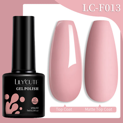 Set de Pegamento para Uñas con Brillo de Color Sólido - Image 48