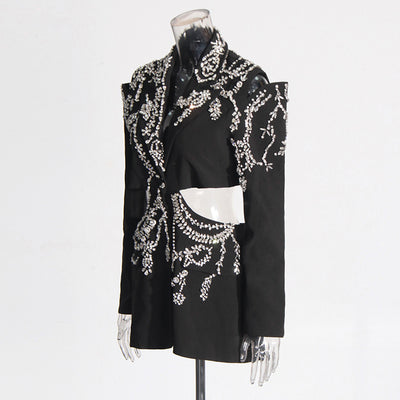 Chaqueta Elegante Calada sin Espalda para Profesionales de Uñas - Image 4