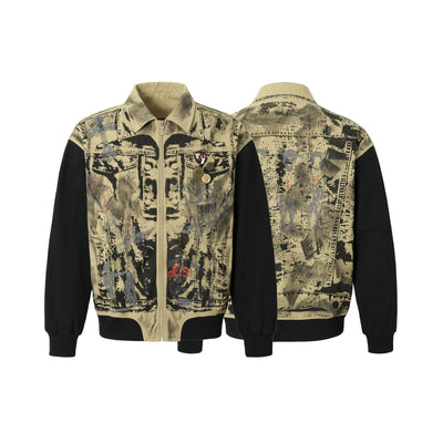 Chaqueta Retro Americana con Bordados y Parches Decorativos - Image 31