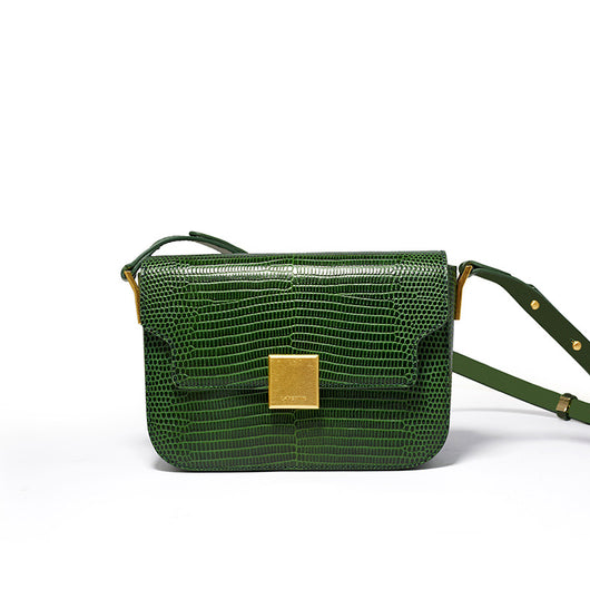 Bolso Bandolera Caballero Patrón Lagarto Cuero Retro Versátil - Image 10