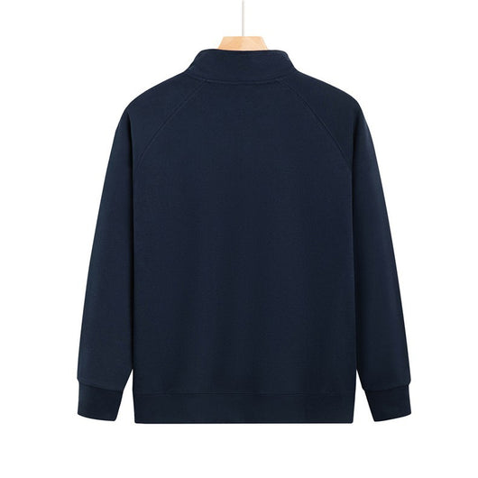 Purple full-zip jacket with a stand-up collar, raglan sleeves, and front pockets, displayed on a hanger. - Image 42