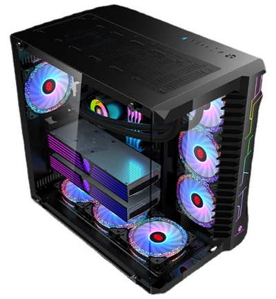 Gabinete Gamer de Cristal Templado con Refrigeración Líquida Forma Triangular - Image 5
