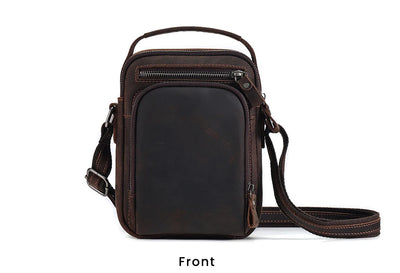 Bolsa Mensajero de Cuero Vintage para Hombre - Image 13