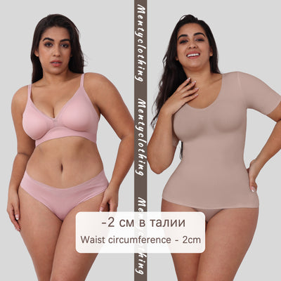 Corset Reductor con Manga Corta - Ajuste Abdominal para Mujer - Image 4
