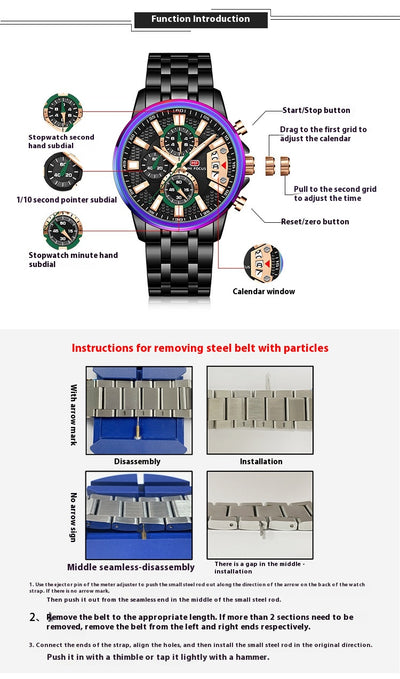 Reloj de Cuarzo Personalizado Resistente al Agua con Esfera de Color Mágico - Image 9