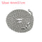 Classique Corde Cha Ne Hommes Collier Largeur Plateado 4mm51cm
