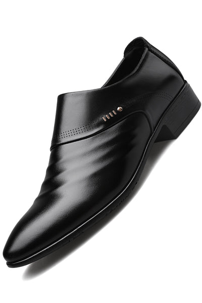 Zapatos de Cuero Casual con Punta Afilada para Hombre - Image 11