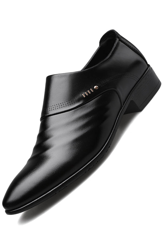 Zapatos de Cuero Casual con Punta Afilada para Hombre - Image 11