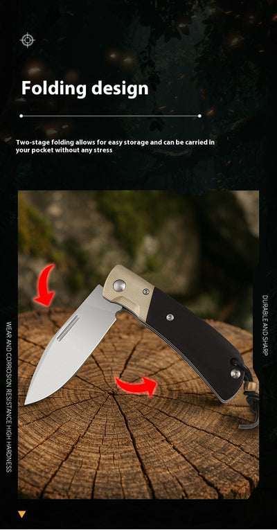 Cuchillo de Camping Multifuncional de Alta Dureza - Portátil y Resistente - Image 9