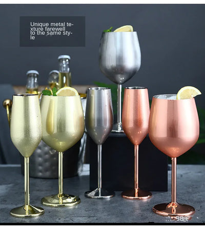 Copas de Champagne y Vino Tinto en Acero Inoxidable - Image 8