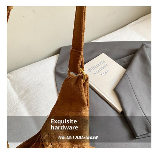 Bolsa Mensajera Retro de Gran Capacidad Tipo Dumpling para Otoño e Invierno - Image 12