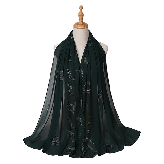 Pañuelo Elegante con Strass Cerrado para Mujer - Accesorio de Moda Versátil - Image 6