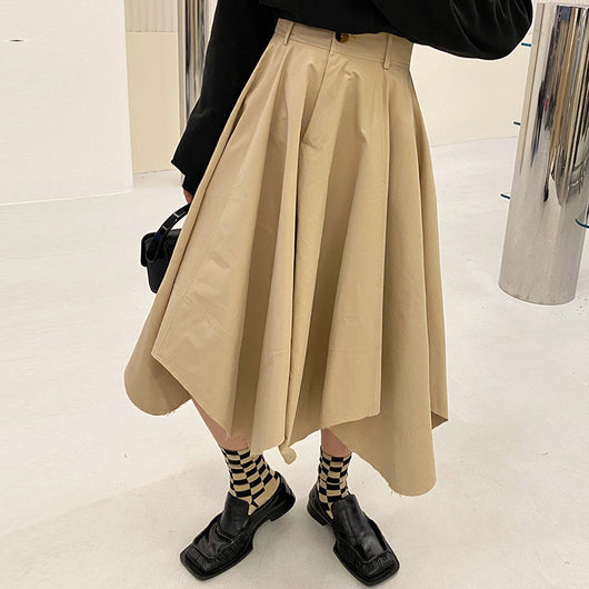 Falda Slim de Cintura Alta con Diseño Irregular - Image 4