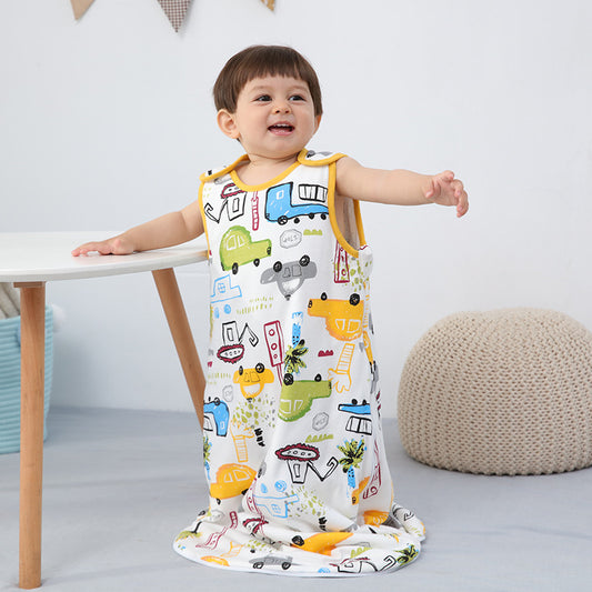 Saco de Dormir Acolchado para Bebé Primavera-Otoño con Diseño de Hongos