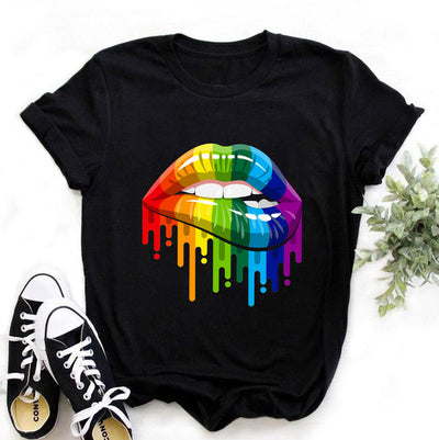 Playera Gesto de Silencio con Labios - Manga Corta - Image 7