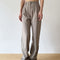 Pantalones Rectos Ajustados Retro para Mujer