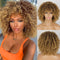 Peluca Rizada Afro Sintética Premium para Mujeres Negras