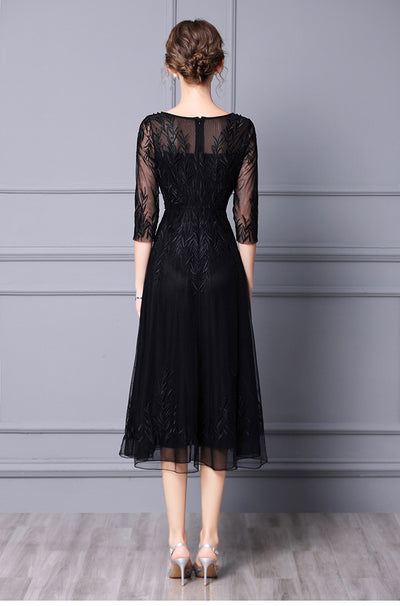 Falda de Gala con Bordado de Cuentas - Largo Medio Elegante - Image 8