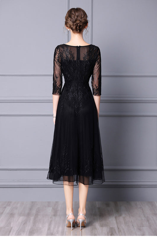 Falda de Gala con Bordado de Cuentas - Largo Medio Elegante - Image 8