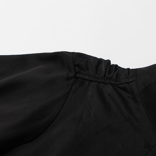 Blusa Ejecutiva de Cuello Mao con Detalles en Contraste - Image 10