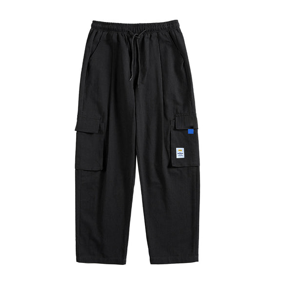 Pantalones Harem Casuales Holgados de Pierna Recta para Hombre