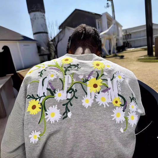 Playera Estival para Hombre con Bordado de Flores - Image 2