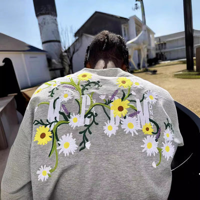 Playera Estival para Hombre con Bordado de Flores - Image 2