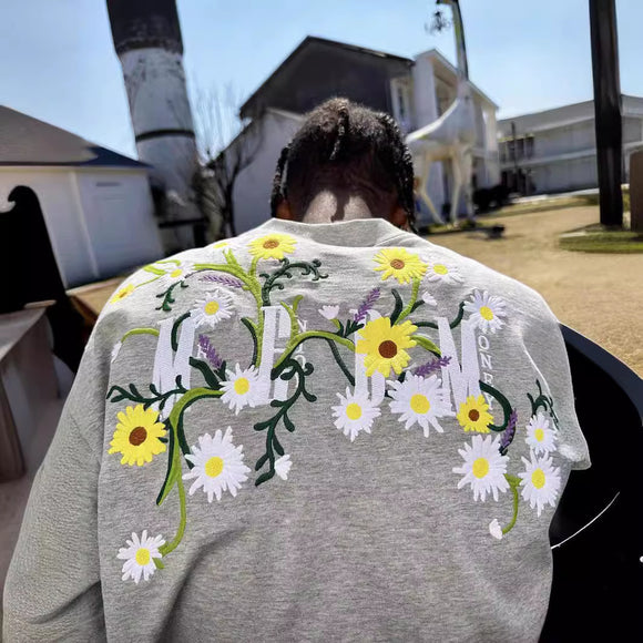 Playera Estival para Hombre con Bordado de Flores