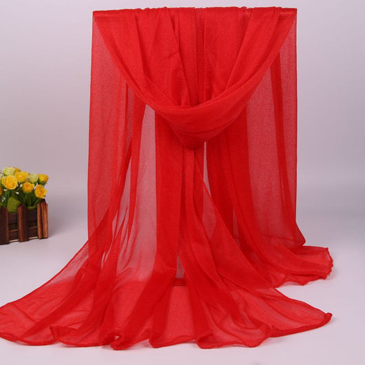 Foulard Largo de Gasa para Mujer - Protección Solar y Estilo Versátil - Image 36