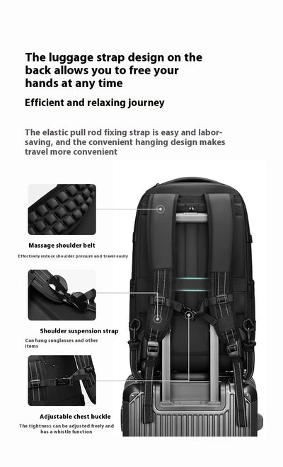 Mochila Trolley Expandible de Gran Capacidad para Viajes de Negocios - Image 15