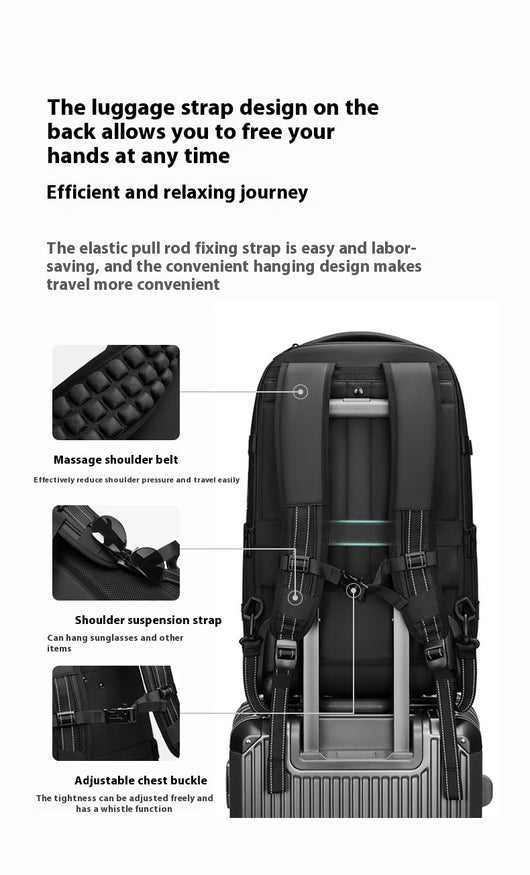 Mochila Trolley Expandible de Gran Capacidad para Viajes de Negocios - Image 15