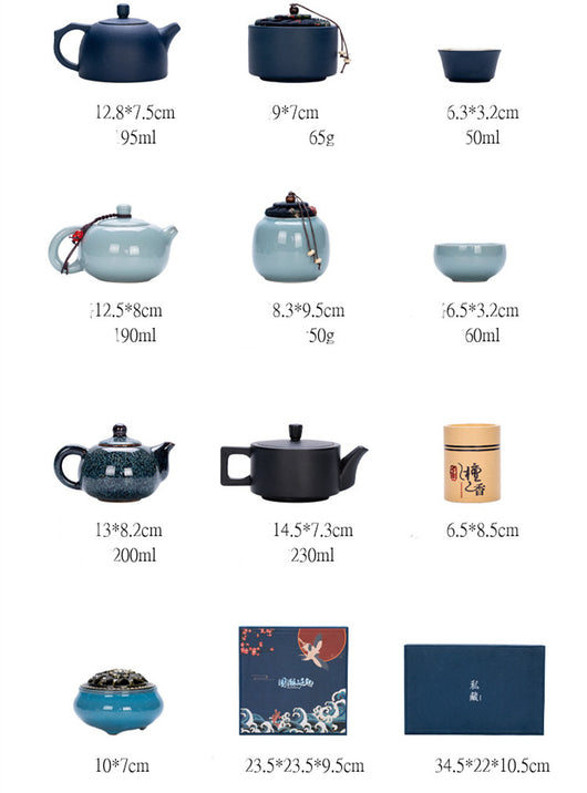 Juego de Té Kung Fu en Caja de Regalo - Cerámica Premium para Negocios - Image 24