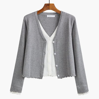 Cardigan Tejido Cuello V para Mujer - Chaqueta Elegante - Image 4