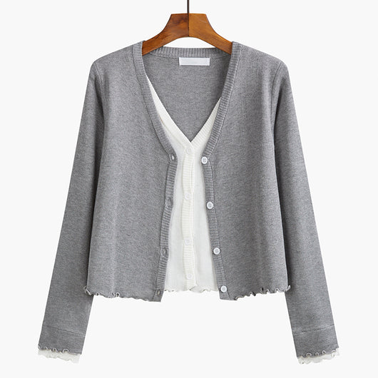 Cardigan Tejido Cuello V para Mujer - Chaqueta Elegante - Image 4