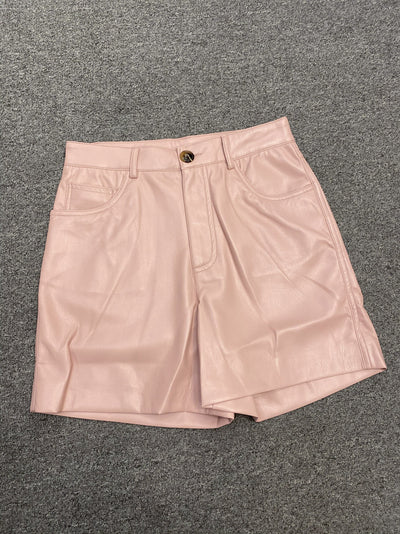 Shorts de Cuero Talle Alto para Mujer - Diseño Casual y Versátil - Image 14