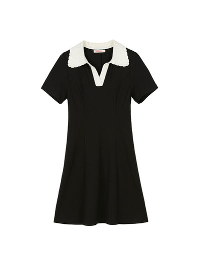 Falda Negra Ajustada Estilo Británico para Commuting - Image 10