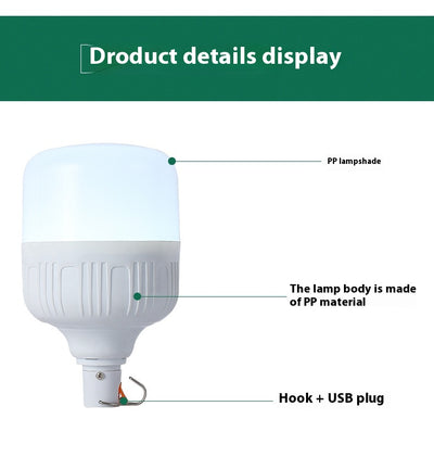 Bombilla LED Recargable para Puesto de Mercado Nocturno - Image 31