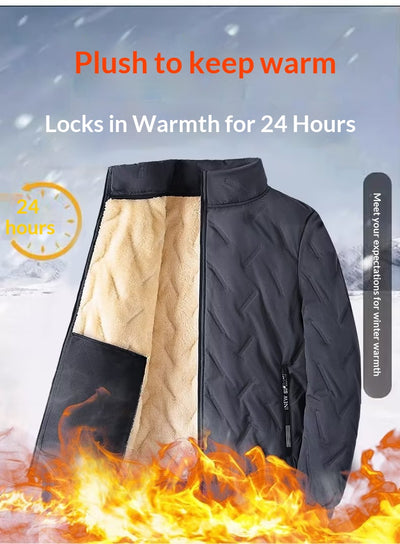 Abrigo de Invierno para Papá con Forro Polar y Relleno de Algodón - Image 24