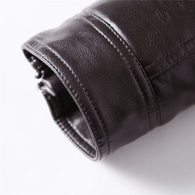 Chaqueta de Cuero para Motociclista con Forro Polar - Image 5