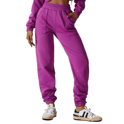 Pantalones Deportivos de Terciopelo Polar para Mujer - Corte Recto y Cómodo - Image 6