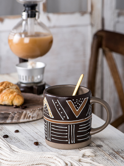 Taza de Café Artesanal Retro con Tapa - Image 25