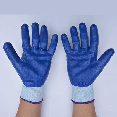 Guantes Protectores Reforzados de Goma Industrial con Recubrimiento Plástico Impregnado - Image 8